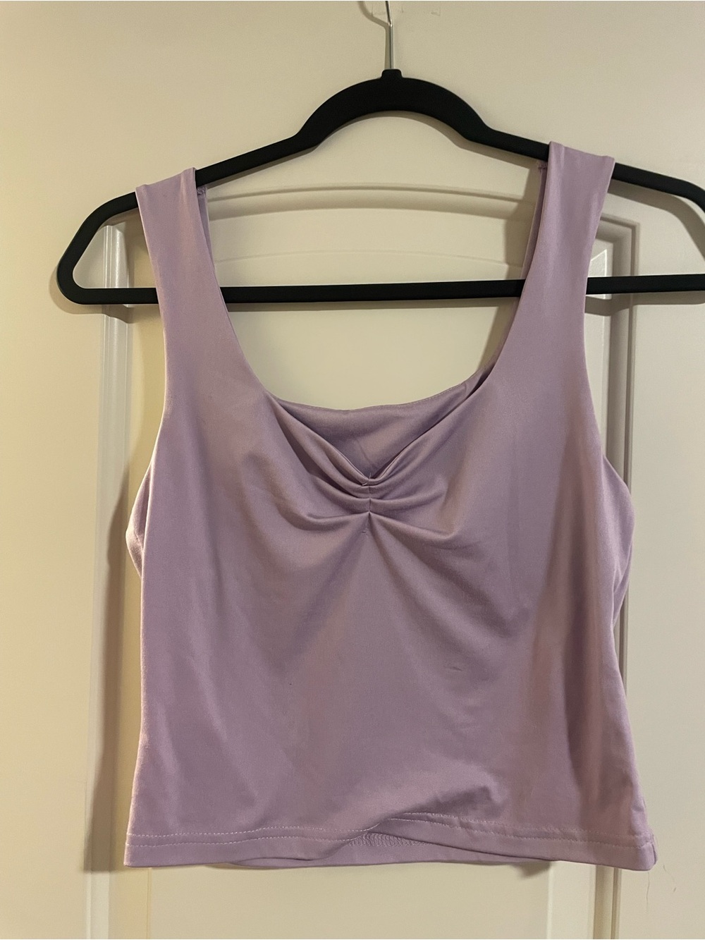 SHEIN Light Purple Twist-Front Tank Top